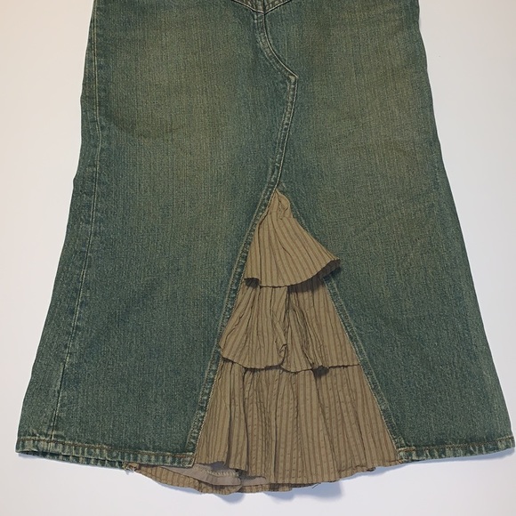Mango Ruffled Insert Jean Skirt - Women’s Size 2 - Picture 7 of 11